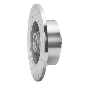 Audi A4 Brake Rotor (1) - Rear Right - R1 Concepts - Drilled & Slotted - Silver - `96-`08